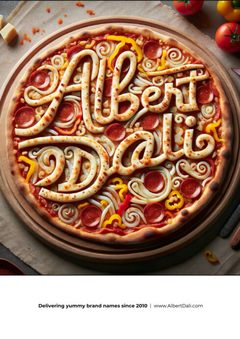 Food Typography by Albert Dali